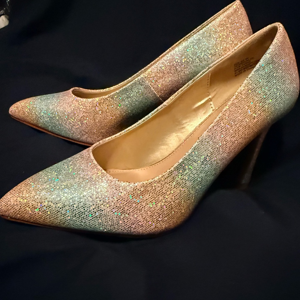Shimmering Gradient Glitter Heels (new)